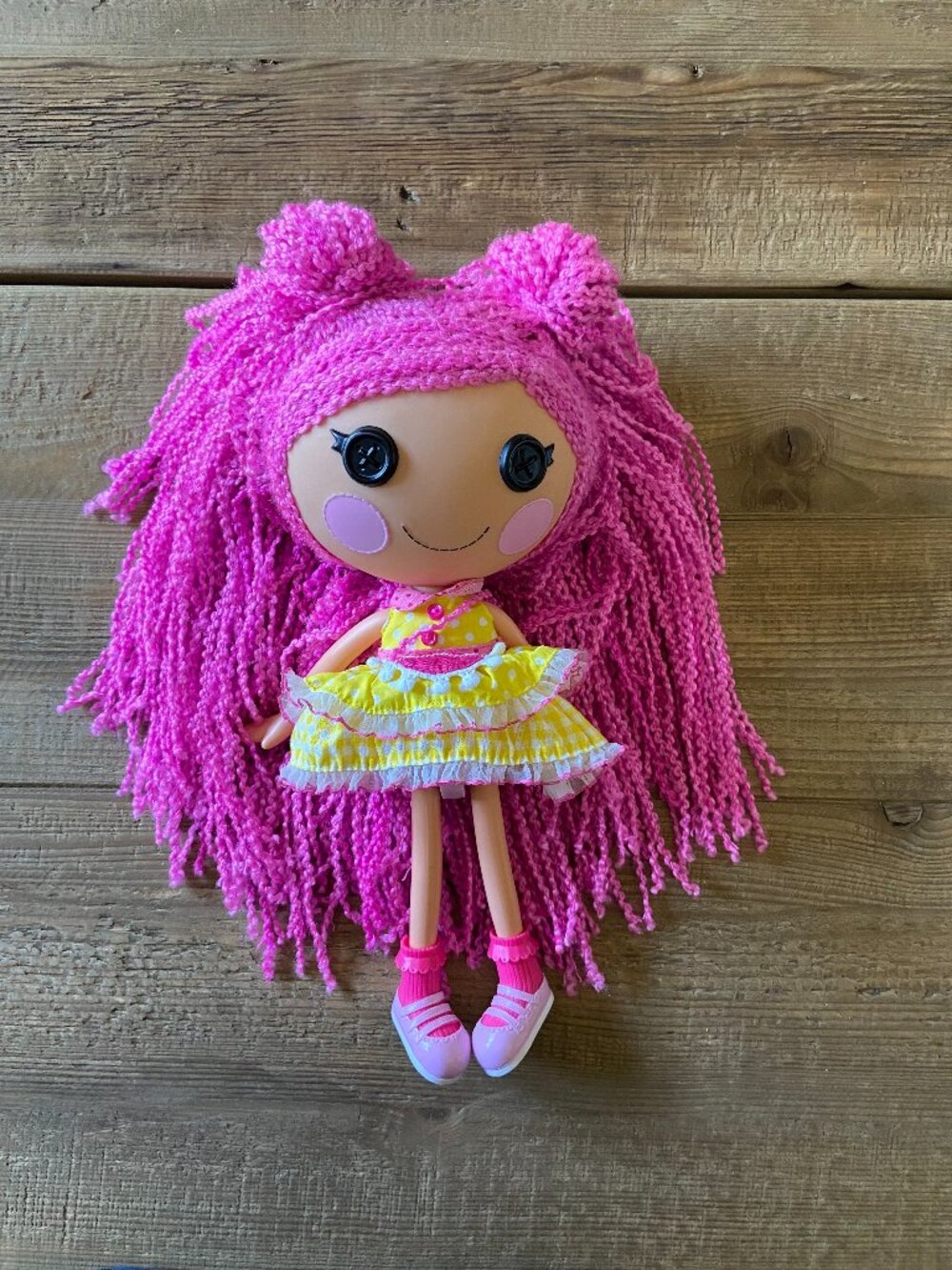 Lalaloopsy doll with pink hair, large Lalaloopsy doll, 13 inch